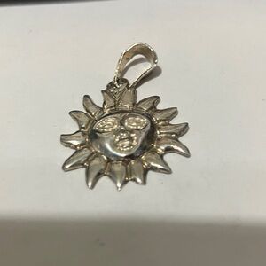 Sterling Silver Sun Pendant